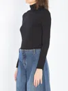 Alaïa Fluid Jersey Bodysuit With Heart Cut-out In Black