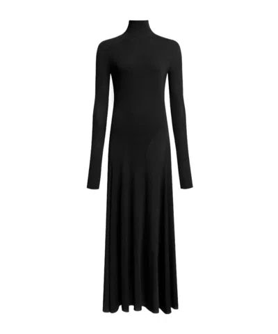 ALAÏA ALAÏA FLUID JERSEY HEART DRESS