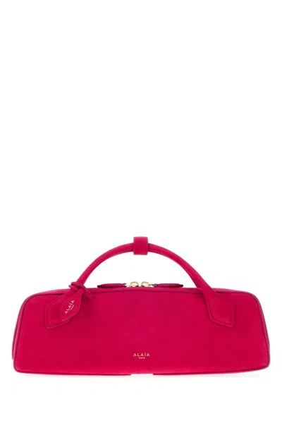 Alaïa Alaia Fluo Pink Suede Teckel Handbag Mini