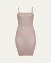 Alaïa Form-fitting Cami Dress In Neutral