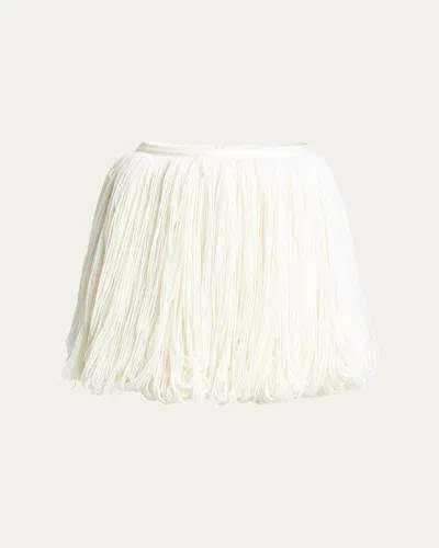 ALAÏA FRINGE BUBBLE MINI SKIRT