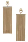 Alaïa Fringe Earrings In Or Clair