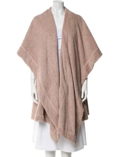 Pre-owned Alaïa Fringe Trim Accent Robe In Pink