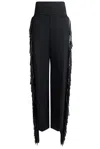 Alaïa Fringe Wide Leg Pant In Noir