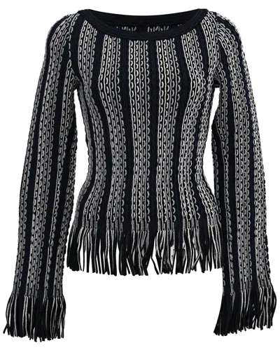 Pre-owned Alaïa Fringed Sweater