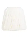 Alaïa Knitted Fringes Mini Skirt In Neutral