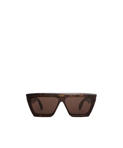 Alaïa Alaia Rectangular Acetate Sunglasses In Brown