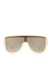 Alaïa Full Frame Sunglasses In Nude
