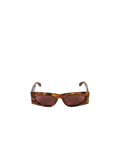 Alaïa Full Frame Sunglasses In Red