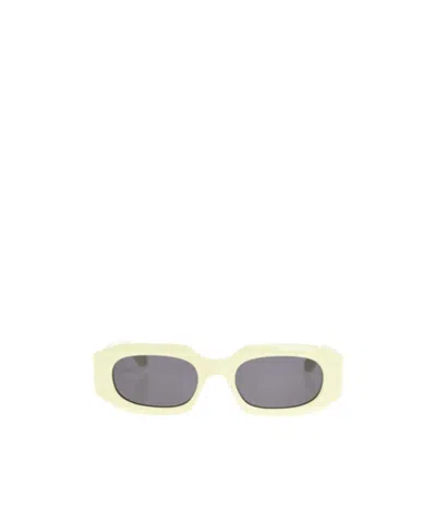 Alaïa Rectangular-frame Sunglasses In Yellow