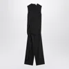 Alaïa Alaia Full Jumpsuit With A Belt At The Waist Women In Black