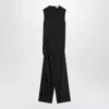 Alaïa Alaia Full Jumpsuit With A Belt At The Waist Women In Black