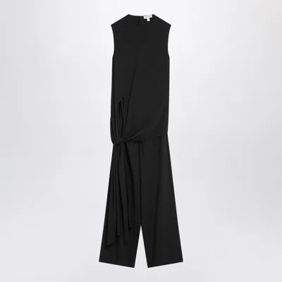 Alaïa Full Jumpsuit With A Belt At The Waist In Neutral