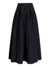 Alaïa Full Volume Skirt In Cotton Poplin