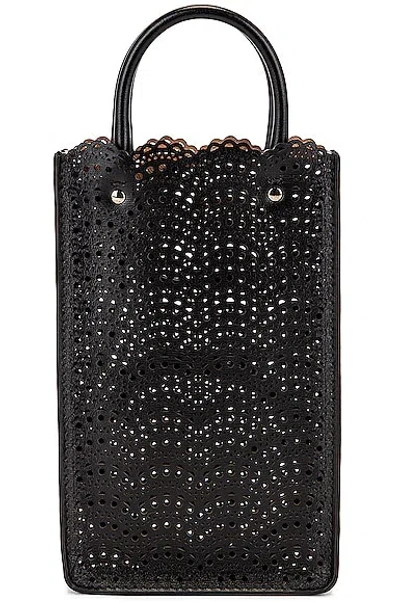Alaïa Garance Phone Bag In Noir
