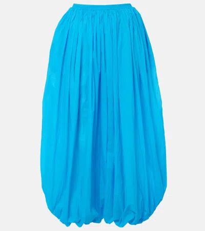 Alaïa Gathered Balloon Pants In Blue