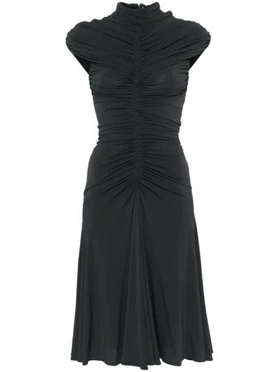 Alaïa `gathered` Dress In Gray