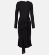 Alaïa Women Draped Viscose Dress In Black