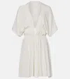 Alaïa Gathered Minidress In White