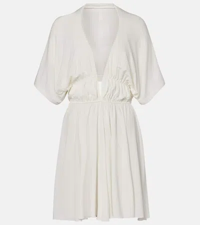 Alaïa Gathered Minidress In White