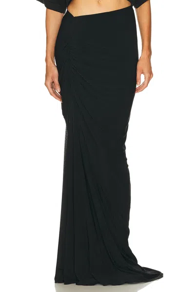 Alaïa Gathered Skirt In Black