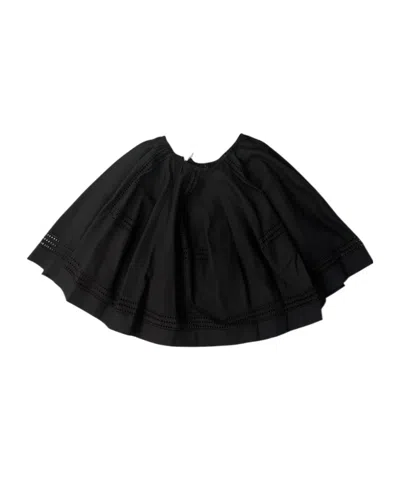 Alaïa Geometric Cutout Mini Skirt In Blue