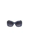 Alaïa Geometric Frame Sunglasses In Black