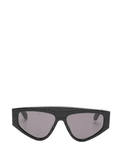 Alaïa Geometric-frame Sunglasses In Black