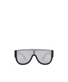 Alaïa Oversized Square Frame Sunglasses Thick Temples In Gray