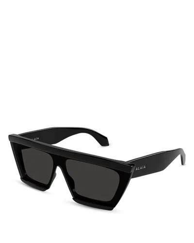 Alaïa Geometric Sunglasses, 99mm In Gray