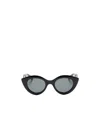 Alaïa Geometric Sunglasses In Black