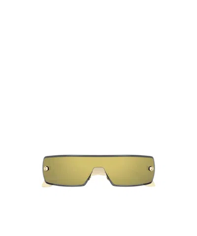 Alaïa Geometric Sunglasses In Green