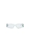 Alaïa With Geometric Shape Sunglasses In White