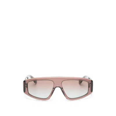 Alaïa Geometric-frame Sunglasses In Brown