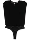 Alaïa Georgette Bodysuit Top