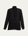 Alaïa Georgette Scarf Blouse
