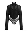 Alaïa Alaia Women Layer Bodyshirt In Black