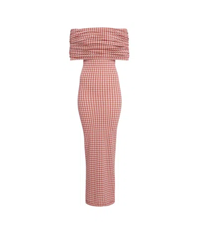 Alaïa Gingham Knit Dress