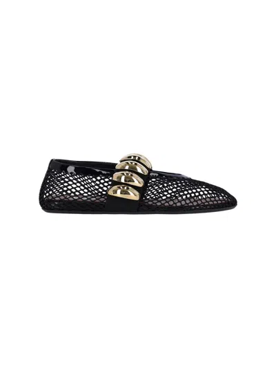 Alaïa "gioiello" Mesh Ballet Flats