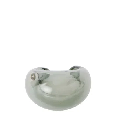 Alaïa Glass Cuff In Transparent