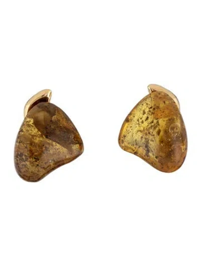 Pre-owned Alaïa Glass Hoop Earrings In Multicolor