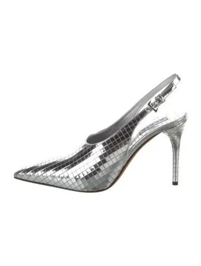 Pre-owned Alaïa Glitter Slingback Pumps