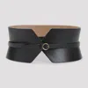 Alaïa Structured Bustier Belt Gold Tone Buckle In Brown