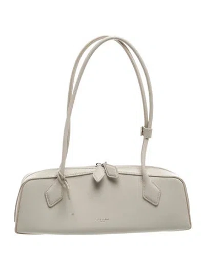 Pre-owned Alaïa Goat Leather Le Teckel Medium 2025 In Neutral