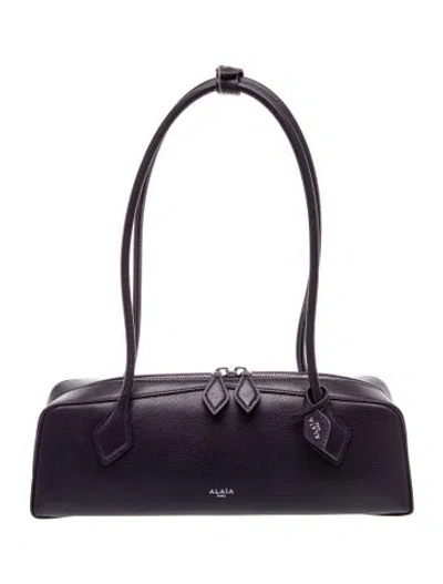 Pre-owned Alaïa Goat Leather Le Teckel Medium In Purple