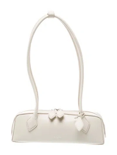 Pre-owned Alaïa Goat Leather Le Teckel Small In Neutral