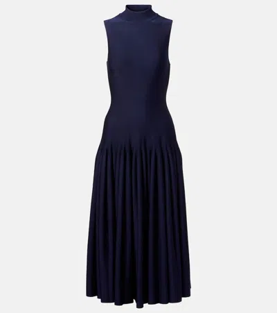 ALAÏA ALAÏA GODET MIDI DRESS