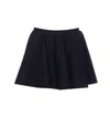 Alaïa Ribbed Flared Mid-rise Wool-blend Mini Skirt In Black