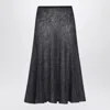 Alaïa Alaia Gonna Gray Midi In Mohair Women In Gray