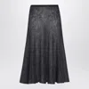 Alaïa Alaia Gonna Gray Midi In Mohair Women In Black